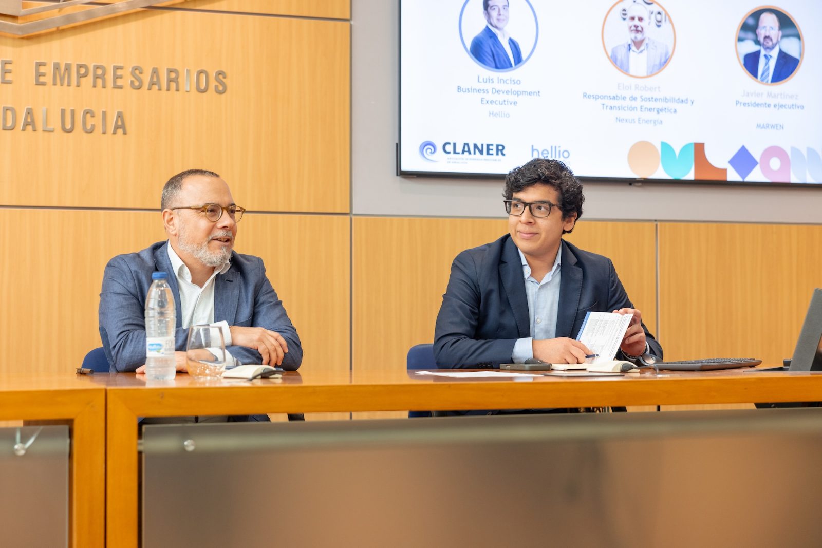 Equipo AHORIAL en la mesa redonda de la jornada CAE de Andalucía